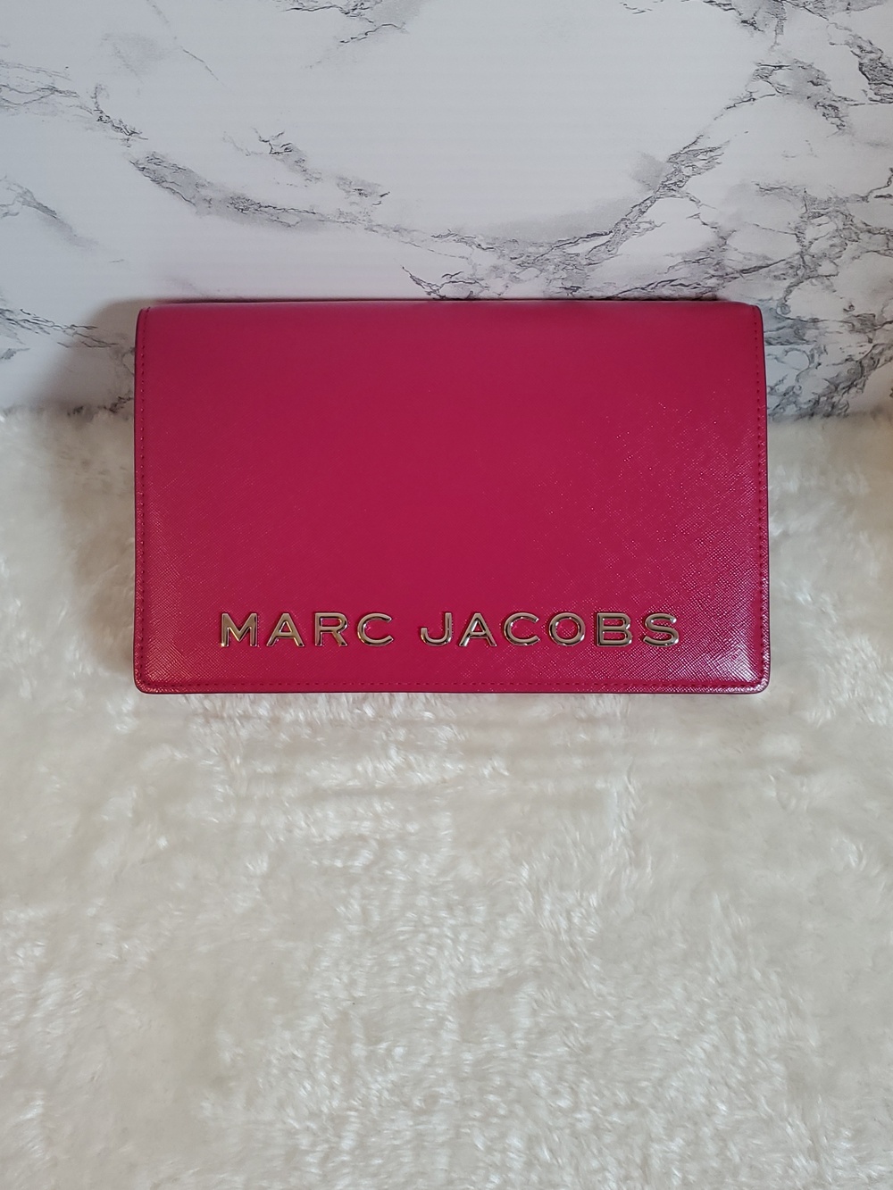 Marc Jacobs Lipstick Pink Party Wallet Crossbody Bag